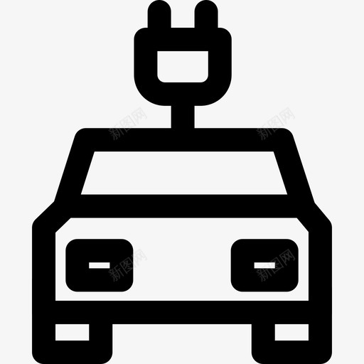 电动汽车杂项16直线型图标svg_新图网 https://ixintu.com 杂项16 电动汽车 直线型