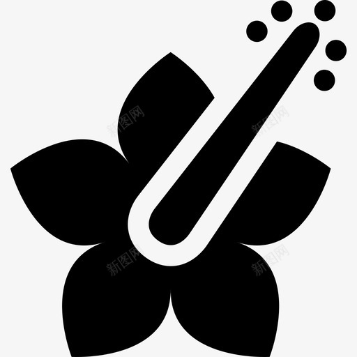 木槿夏威夷7填充图标svg_新图网 https://ixintu.com 填充 夏威夷7 木槿