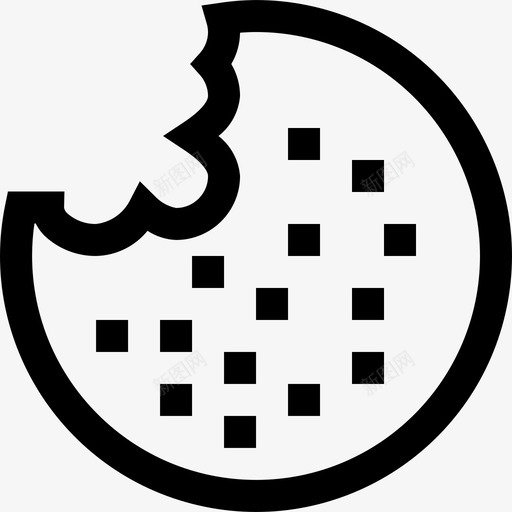 曲奇烹饪食品和饮料直系图标svg_新图网 https://ixintu.com 曲奇 烹饪食品和饮料 直系