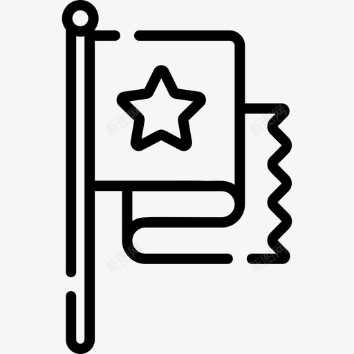 旗帜政治3直系图标svg_新图网 https://ixintu.com 政治3 旗帜 直系