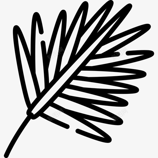 叶热带9线形图标svg_新图网 https://ixintu.com 叶 热带9 线形