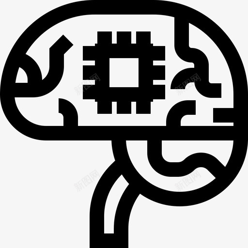 人工智能技术36线性图标svg_新图网 https://ixintu.com 人工智能 技术36 线性