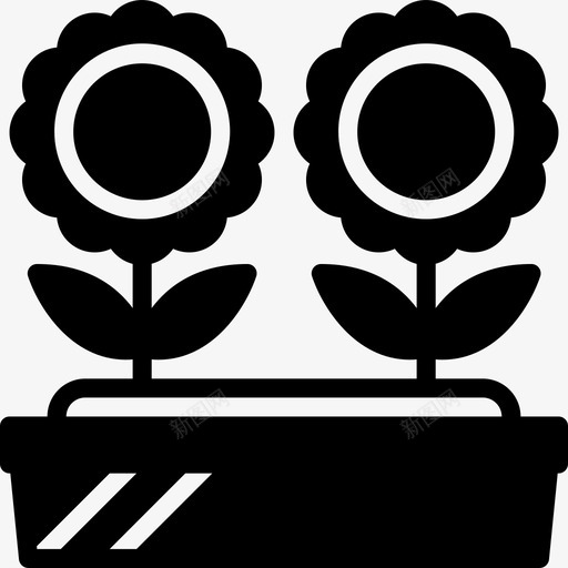 花卉园艺19填充图标svg_新图网 https://ixintu.com 园艺19 填充 花卉