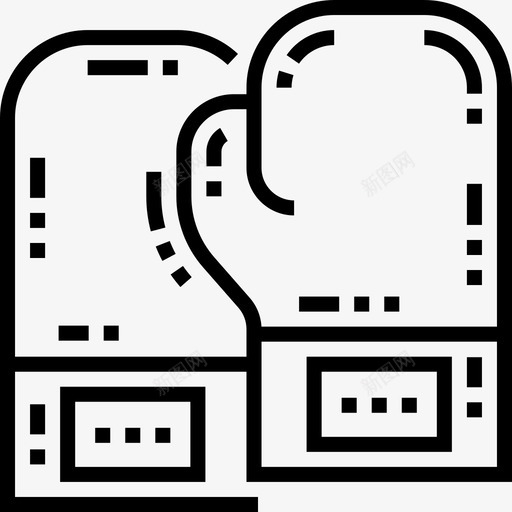 拳击手套泰国11线性图标svg_新图网 https://ixintu.com 拳击手套 泰国11 线性