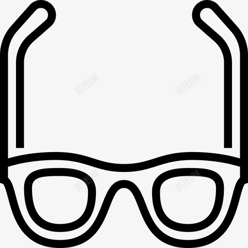 眼镜验光元件2线性图标svg_新图网 https://ixintu.com 眼镜 线性 验光元件2