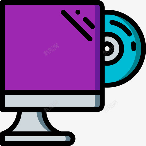 Cd驱动器pc组件5线性颜色图标svg_新图网 https://ixintu.com Cd驱动器 pc组件5 线性颜色