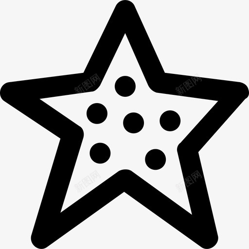 海星夏季27直系图标svg_新图网 https://ixintu.com 夏季27 海星 直系