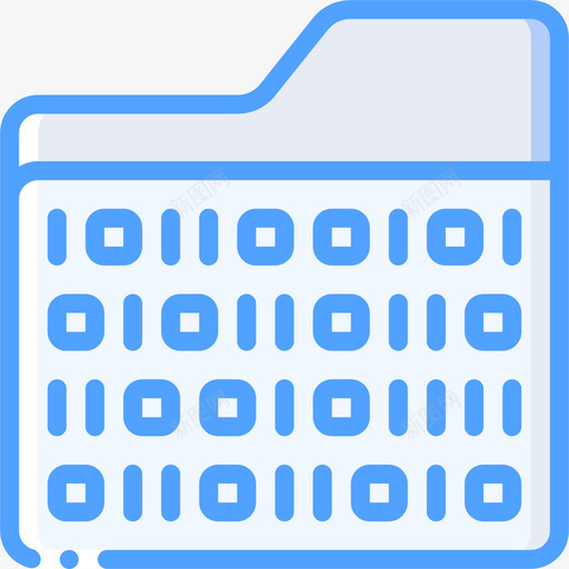 二进制人工智能21蓝色图标svg_新图网 https://ixintu.com 二进制 人工智能21 蓝色