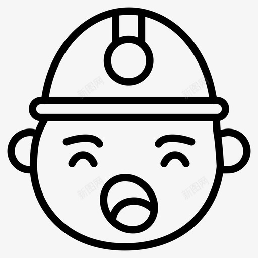 累了表情符号脸图标svg_新图网 https://ixintu.com 笑脸 笑脸和表情线第二卷 累了 脸 表情符号
