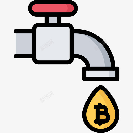 水龙头区块链2颜色图标svg_新图网 https://ixintu.com 区块链2 水龙头 颜色