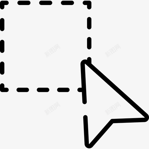 选择图形工具2线性图标svg_新图网 https://ixintu.com 图形工具2 线性 选择