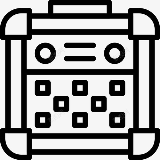 扬声器音乐和乐器7线性图标svg_新图网 https://ixintu.com 扬声器 线性 音乐和乐器7