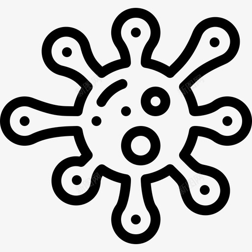 病毒科学46线性图标svg_新图网 https://ixintu.com 病毒 科学46 线性