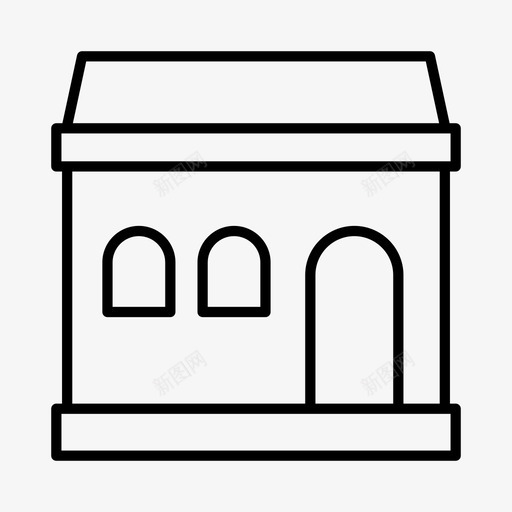 房屋建筑物住宅图标svg_新图网 https://ixintu.com 住宅 室内装修 建筑物 房屋 装修