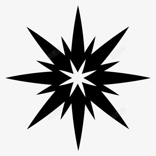 星星明亮的装饰性的图标svg_新图网 https://ixintu.com 明亮的 星星 装饰性的 象征性的 闪闪发光的星星固体图标