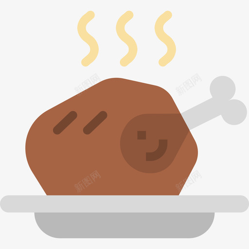 烤鸡食物94平淡图标svg_新图网 https://ixintu.com 平淡 烤鸡 食物94