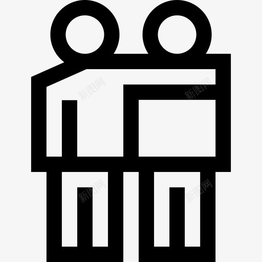 友谊人际关系和情感5直系图标svg_新图网 https://ixintu.com 人际关系和情感5 友谊 直系