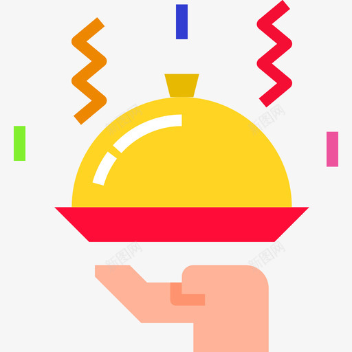 食物聚会和庆祝活动5平铺图标svg_新图网 https://ixintu.com 平铺 聚会和庆祝活动5 食物