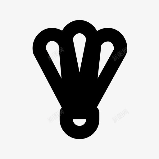 羽毛球铅球扣球图标svg_新图网 https://ixintu.com 扣球 羽毛球 运动 运动路线 铅球