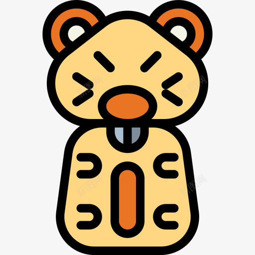 仓鼠宠物店29线性颜色图标svg_新图网 https://ixintu.com 仓鼠 仓鼠卡通 宠物店29 线性颜色