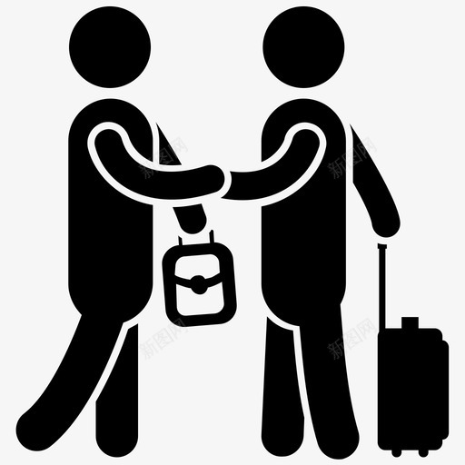 送行航空旅行机场人形图标svg_新图网 https://ixintu.com 人形图 出国 机场人形 机场人形图标 航空旅行 送行