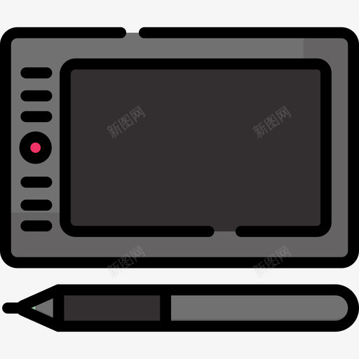 图形板普通艺术14线颜色图标svg_新图网 https://ixintu.com 图形板 普通艺术14 线颜色