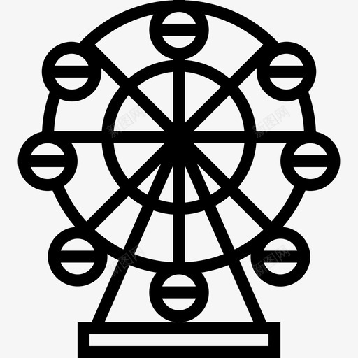 摩天轮马戏团和游乐园3线性图标svg_新图网 https://ixintu.com 摩天轮 线性 马戏团和游乐园3