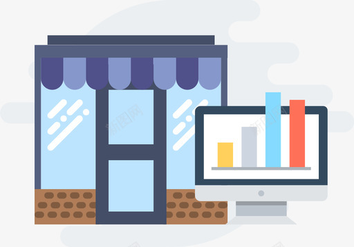 门店业绩元素svg_新图网 https://ixintu.com 门店业绩元素