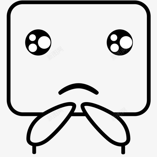 难过的表情svg_新图网 https://ixintu.com 难过的表情