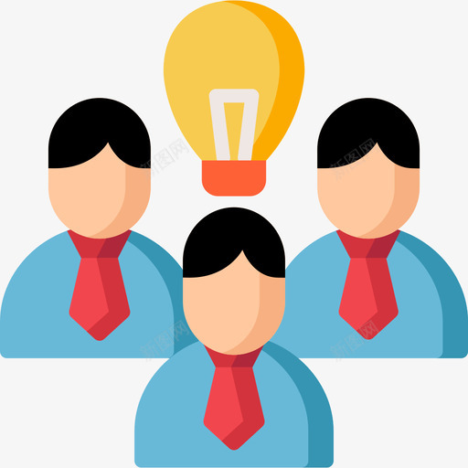 头脑风暴员工4人平淡图标svg_新图网 https://ixintu.com 员工4人 头脑风暴 平淡