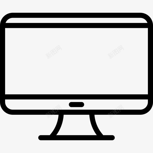 监视器技术39线性图标svg_新图网 https://ixintu.com 技术39 监视器 线性