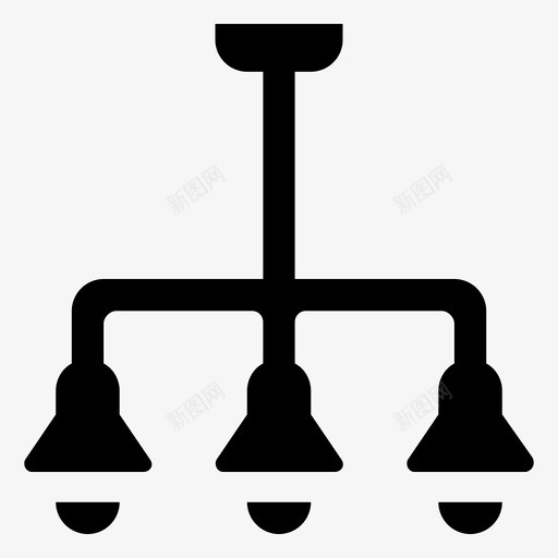 枝形吊灯照明灯具光泽度图标svg_新图网 https://ixintu.com 光泽度 枝形吊灯 灯具灯固体图标 照明灯具 顶灯