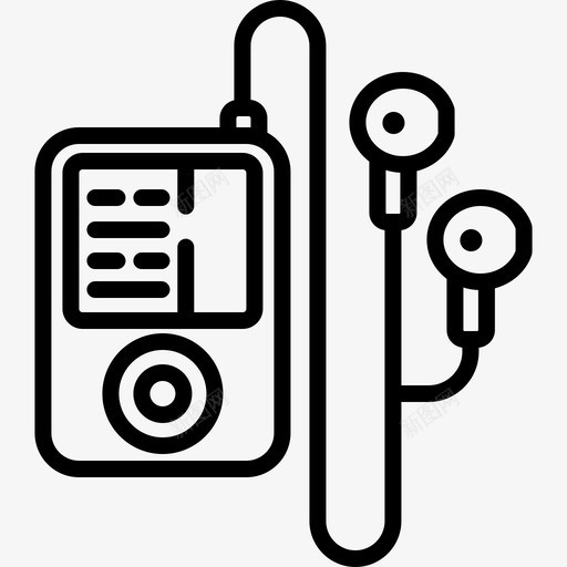 Ipod业余爱好2线性图标svg_新图网 https://ixintu.com Ipod 业余爱好2 线性