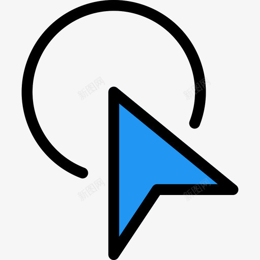 单击选择和光标线颜色图标svg_新图网 https://ixintu.com 单击 线颜色 选择和光标