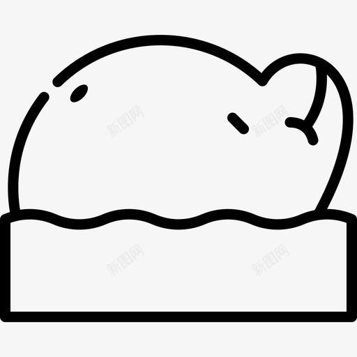 海豚热带14线形图标svg_新图网 https://ixintu.com 海豚 热带14 线形