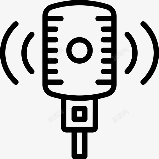 工作室音乐和乐器7线性图标svg_新图网 https://ixintu.com 工作室 线性 音乐和乐器7