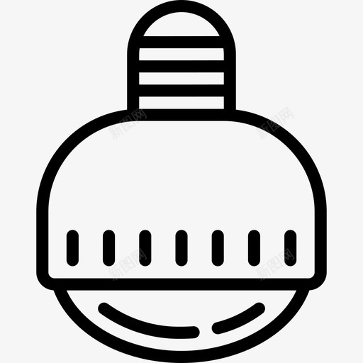 灯泡灯3线性图标svg_新图网 https://ixintu.com 灯3 灯泡 线性