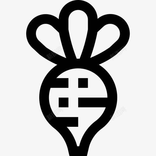 萝卜蔬菜和水果直系图标svg_新图网 https://ixintu.com 直系 萝卜 蔬菜和水果