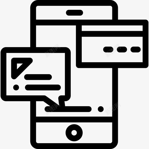 付款方式网上购物25线性图标svg_新图网 https://ixintu.com 付款方式 线性 网上购物25