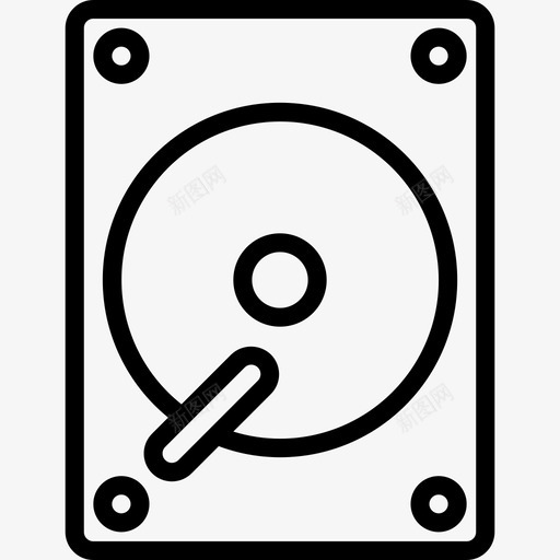 硬盘驱动器计算机9线性图标svg_新图网 https://ixintu.com 硬盘驱动器 线性 计算机9