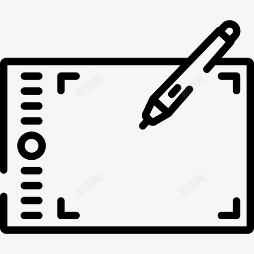 绘图板图形工具2线性图标svg_新图网 https://ixintu.com 图形工具2 线性 绘图板