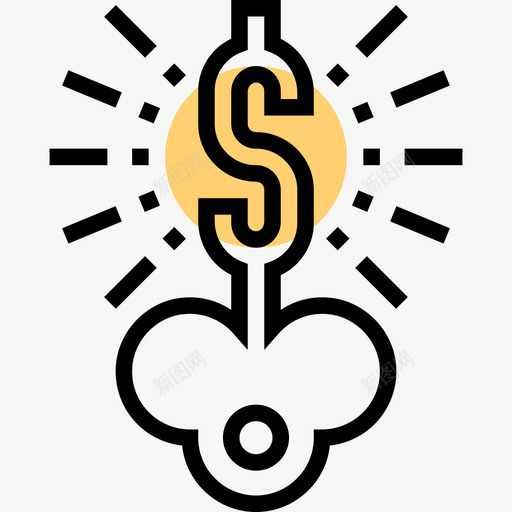 关键财务战略2黄影图标svg_新图网 https://ixintu.com 关键 财务战略2 黄影