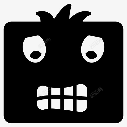 鬼脸表情脸图标svg_新图网 https://ixintu.com 笑脸 笑脸和表情符号第二卷 脸 表情 鬼脸