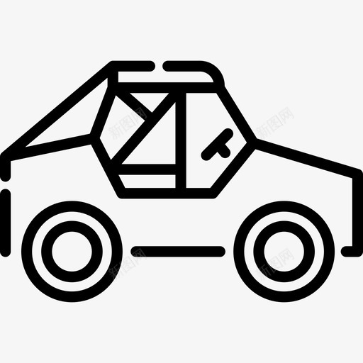 四轮马车沙漠8直线型图标svg_新图网 https://ixintu.com 四轮马车 沙漠8 直线型