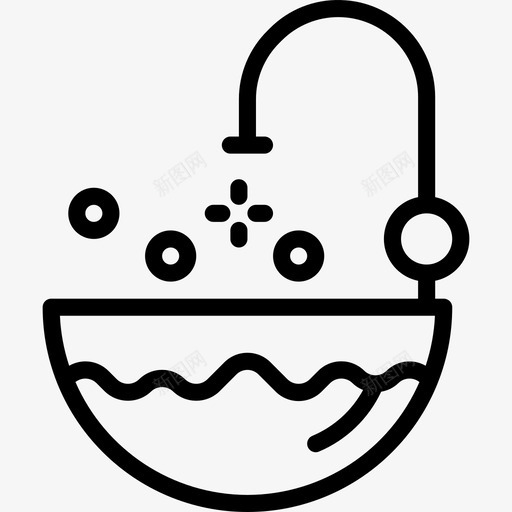 盆家具68线性图标svg_新图网 https://ixintu.com 家具68 盆 线性