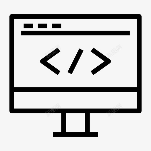 代码编码计算机图标svg_新图网 https://ixintu.com 代码 搜索引擎优化 程序员 编码 网络 计算机