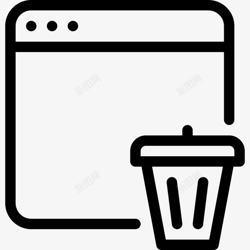 浏览器windows和应用程序2线性图标svg_新图网 https://ixintu.com windows和应用程序2 浏览器 线性