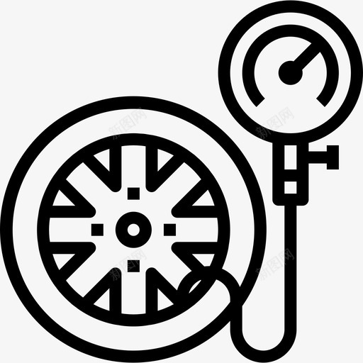 轮胎汽车服务13直线型图标svg_新图网 https://ixintu.com 汽车服务13 直线型 轮胎