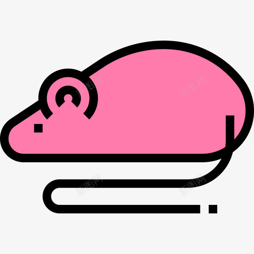 老鼠科学47线性颜色图标svg_新图网 https://ixintu.com 科学47 线性颜色 老鼠