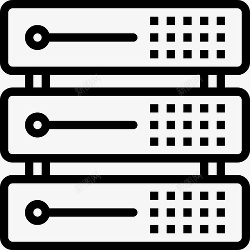 服务器技术39线性图标svg_新图网 https://ixintu.com 技术39 服务器 线性